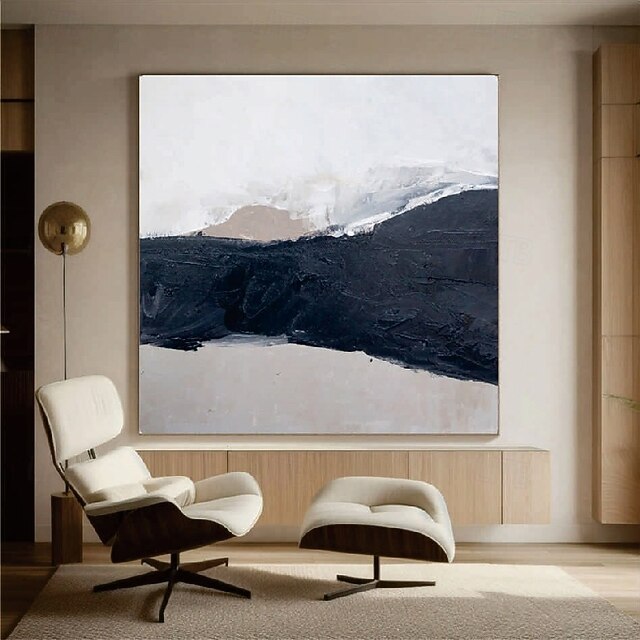 3D Oil painting handmade Beige Wabi Sabi oil painting hand painted Wall