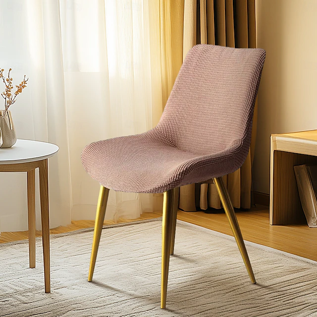Dining Chair Slipcover Stretch Chair Seat Cover for Dining Room Chair Protectors Covers Dining, Soft Thick Washable 22