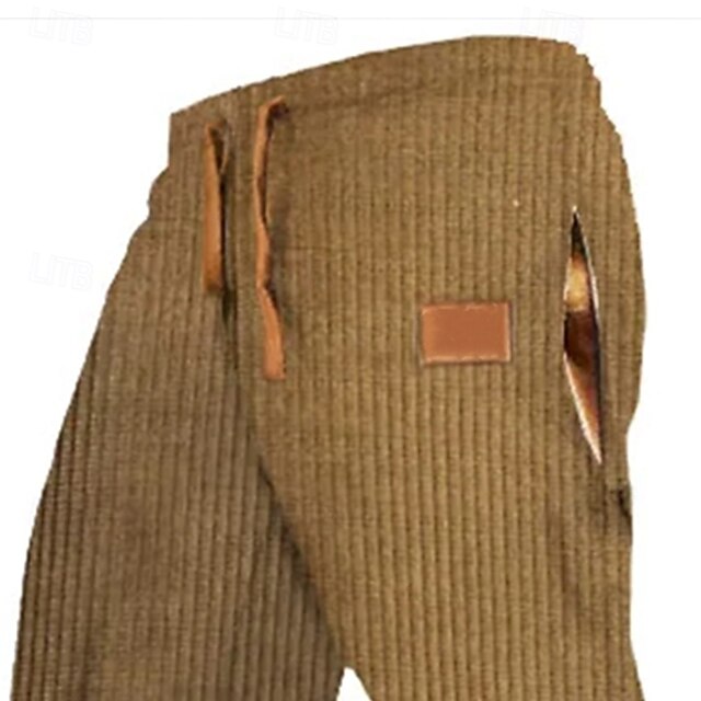 Men's Sweatpants Joggers Corduroy Pants Trousers Casual Pants