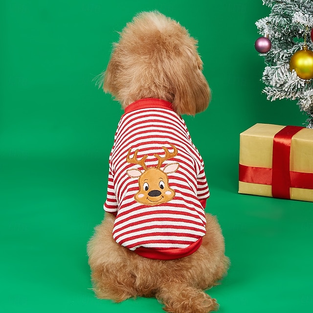  Psi Kočky Ošklivý vánoční svetr Skokan Pullover Vánoční outfit Roztomilý Rolák Úplet Teplý Vánoce Venkovní Vevnitř Domácí oblečení Small