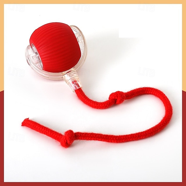 Golyó Labdakilövők Interaktív játék val vel Újratölthető LED USB töltő Kisállat gyakorlat Kisállat kiképzés mert Macskák Kiscica Otthoni Szabadtéri Kisállat játék