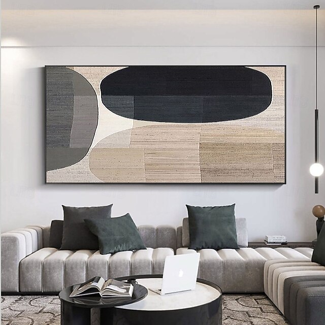 Handmade Hand Painted Abstract Oil Painting Wall Modern Abstract Gold