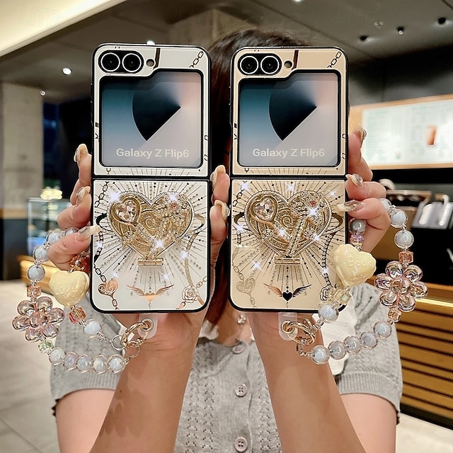 電話 ケース 用途 Zフリップ6 Z Flip 5 Z Flip 4 Z Flip 3 バックカバー スタンド付き リストストラップ付き 耐衝撃 レトロ風 TPU PC