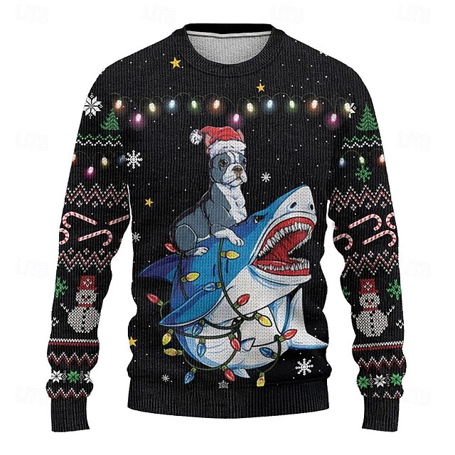 Ugly Christmas Sweater Men's Pullover Sweater Jumper Knitting Thermal
