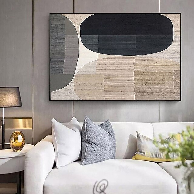 Handmade Hand Painted Abstract Oil Painting Wall Modern Abstract Gold