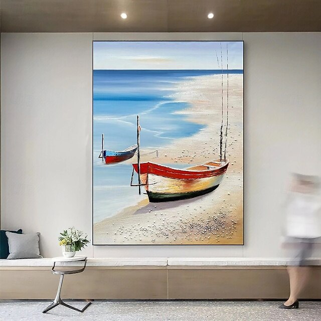 Sailboat Oil painting handmade Abstract Sailboat Canvas Art paintings