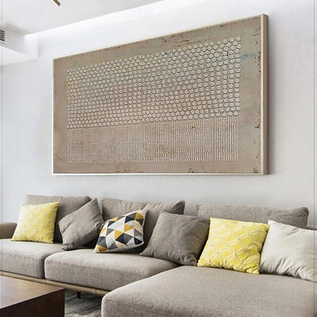 Large Wabi-Sabi oil painting handmade Wall Art brown wall art 3d ...