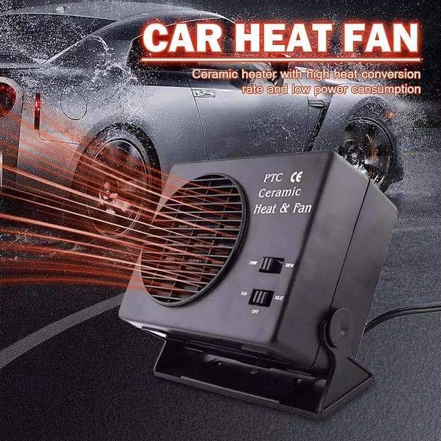  topení do auta 12v přenosný ventilátor topení do auta rychlé topení topení vyhřívání čelního skla odmrazování chlazení topení 2 v 1 pro kempování