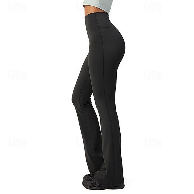  Per donna Ghette Casuale / sportivo Lunghezza intera A vita alta Tinta unica Traspirabilità Comodo Media elasticità Interni Nero Grigio Autunno Inverno magro