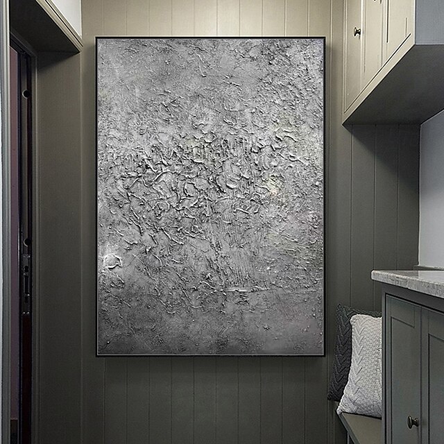 Mintura Handmade Abstract Texture Oil Paintings On Canvas Wall Art