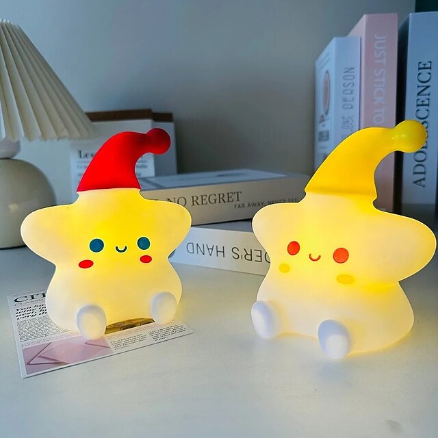 Star Night Light, Battery Operated Bedside Lamp Perfect for Kids