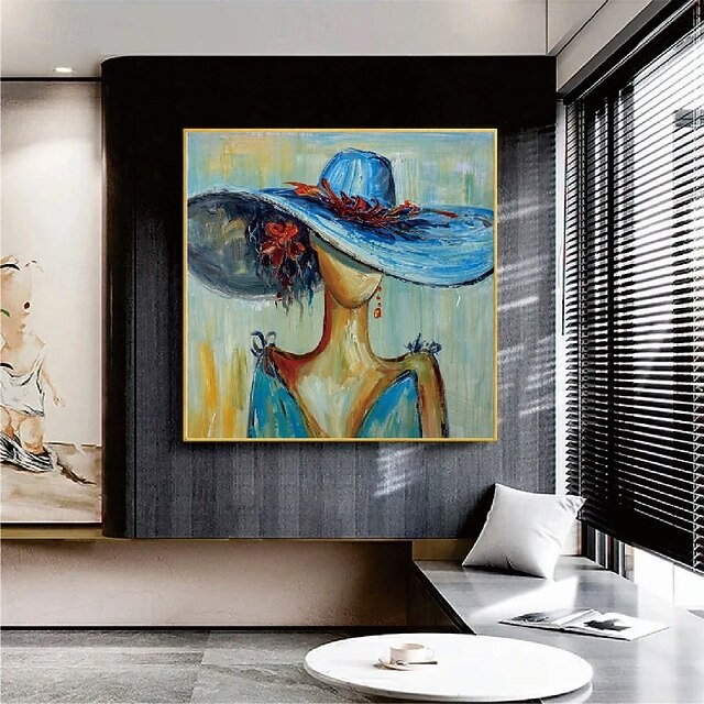 Handmade Woman portrait canvas painting handmade African Women oil