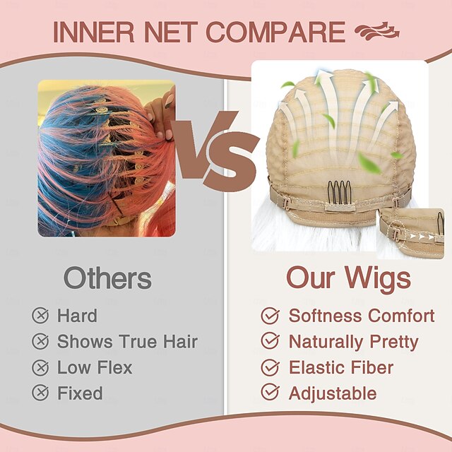 Wig Medium Length Wigs for Women Middle Part Synthetic Hair Wavy Wig