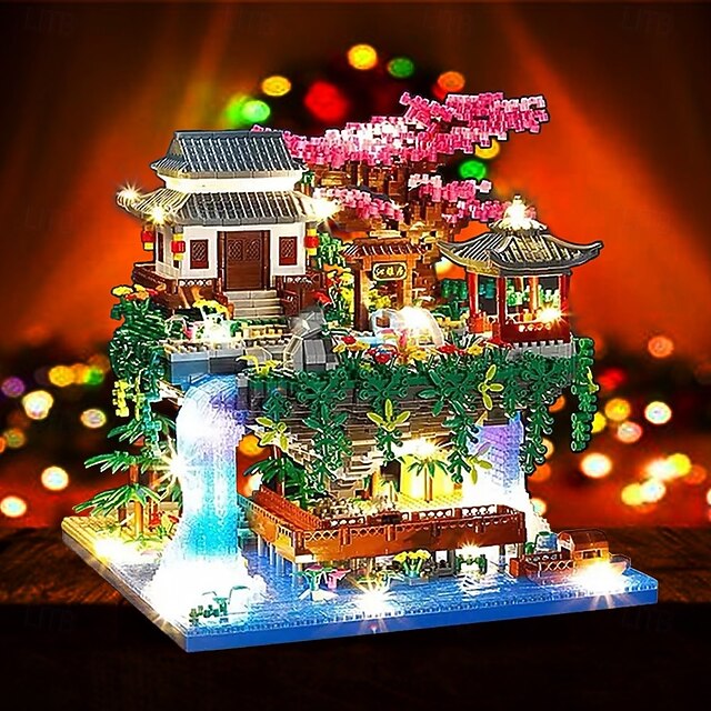 3320pcs Micro Building Blocks Set Diamond Tree House And Waterfall for ...