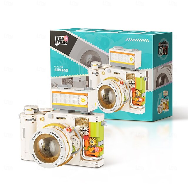 Building Blocks Camera Retro Camera Building Blocks Model Set 508 pcs Digital Camera Building Blocks Kit Vintage Camera Toys Model for Adults Girls Boys Kid Toys4