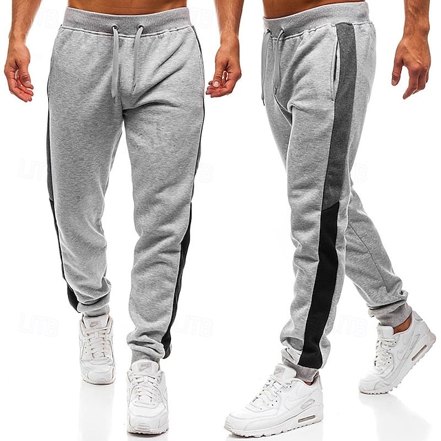  Homme Jogging Pantalon Pantalons de course Pantalon de Survêtement Poche Ceinture élastique Pantalons / Surpantalons Extérieur Sport & Loisir Athlétique Automne Séchage rapide Poids Léger Doux