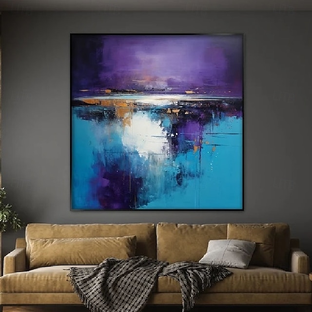 handgeschilderd wit blauw textuur schilderij oversized 3d handgemaakte abstracte geometrische muurkunst schilderij groot minimalistisch zwart wit textuur schilderij voor woonkamer slaapkamer