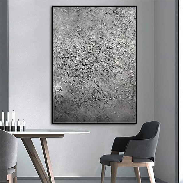 Mintura Handmade Abstract Texture Oil Paintings On Canvas Wall Art