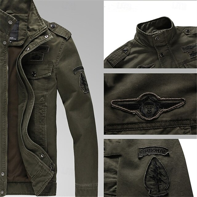 Men's Bomber Jacket Varsity Jacket Tactical Jacket Casual Wearable