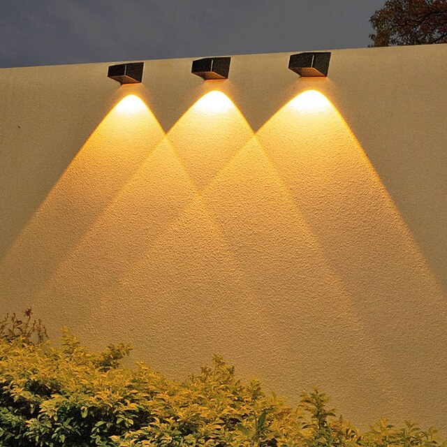 Solar Wall Light, Super Bright Outdoor Waterproof Garden Light