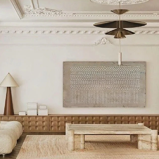 Large Wabi-Sabi oil painting handmade Wall Art brown wall art 3d ...