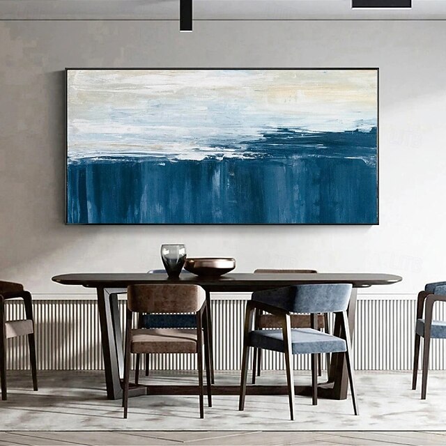 Handmade sky painting Hand Painted blue ocean Oil Painting Wall Modern