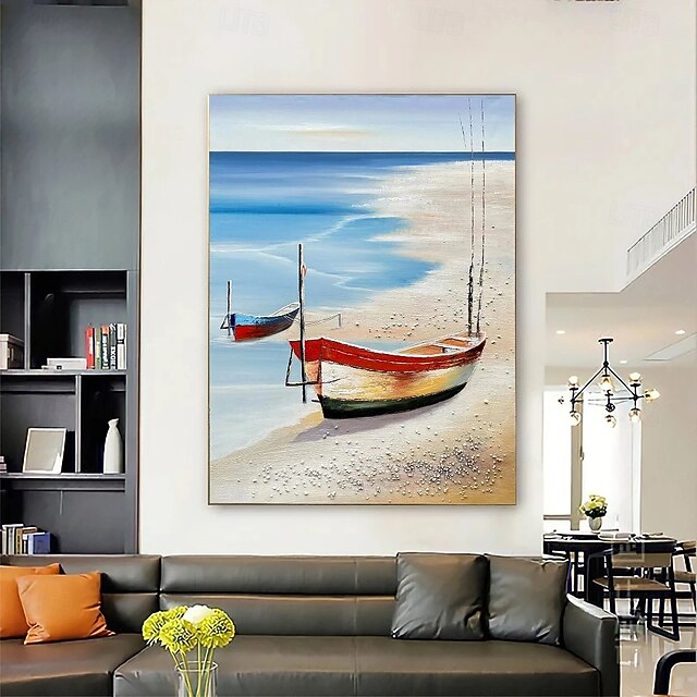 Sailboat Oil painting handmade Abstract Sailboat Canvas Art paintings
