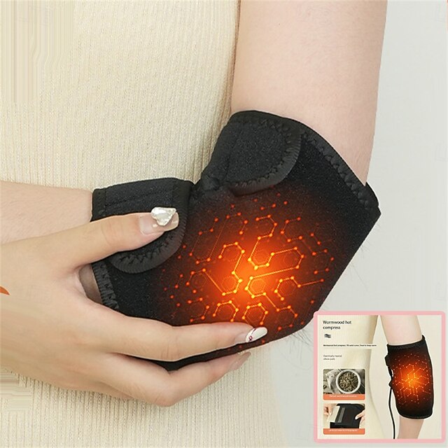 USB Electric Heating Elbow Pad Therapy Pain Relief Arthritis