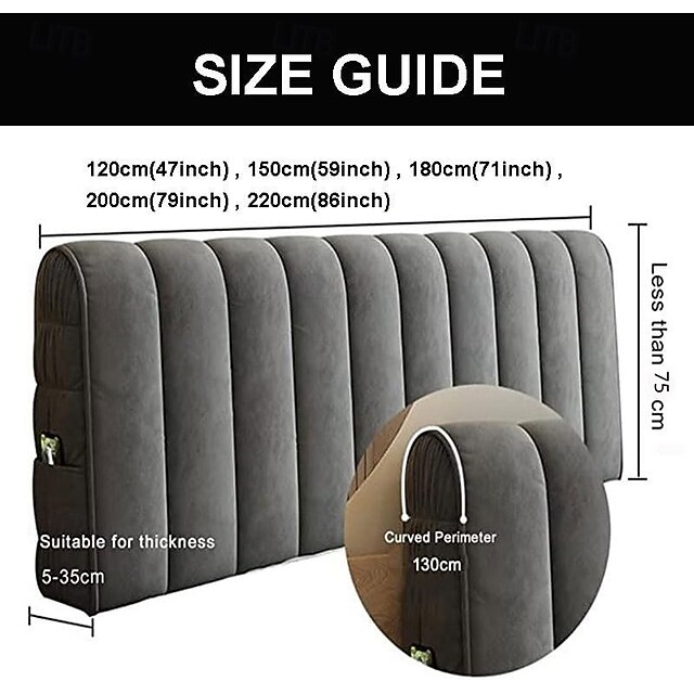 Headboard Covers Slipcover, Stretch Bed Headboard Covers, Small Square