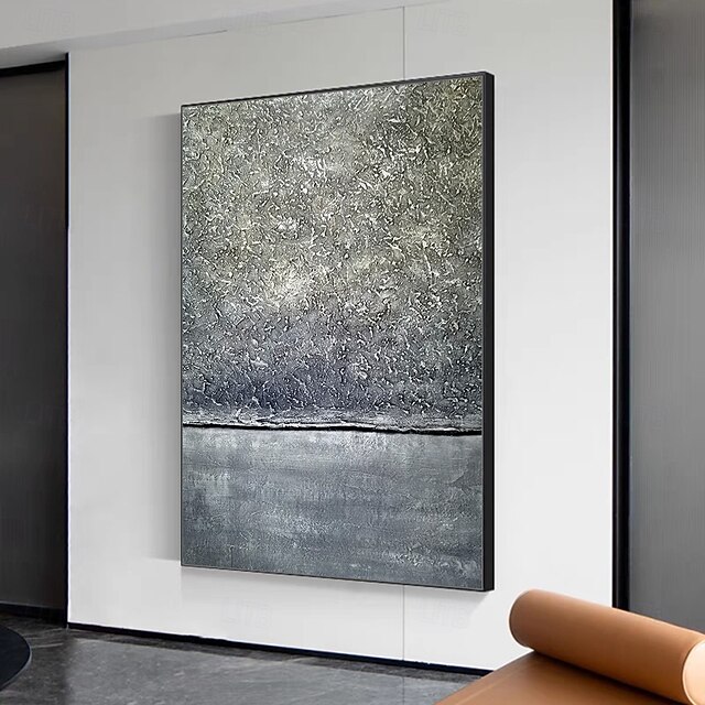 Mintura Handmade Abstract Texture Oil Paintings On Canvas Wall Art