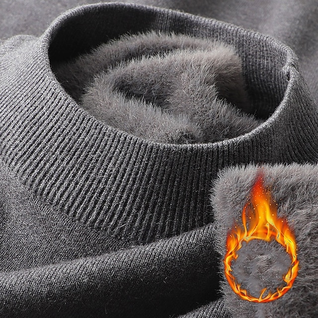 Men's Pullover Sweater Jumper Knit Sweater Ribbed Knit Regular Knitted