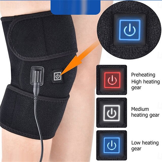 Electric Leg Heating Knee Pad with Pocket USB/TypeC Charging Hot
