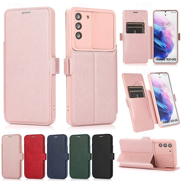  Phone Case For S21 A72 A71 A51 A31 S20 Plus S20 Ultra S20 A32 A52 Flip Cover with Stand Holder Card Slot Shockproof Retro TPU PU Leather
