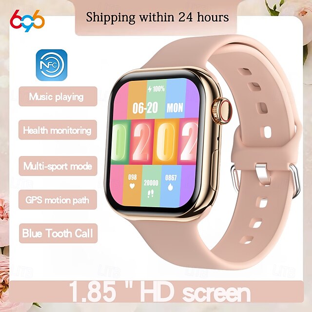 696 iW10 Smart Watch 1.85 inch Smart Band Fitness Bracelet Bluetooth