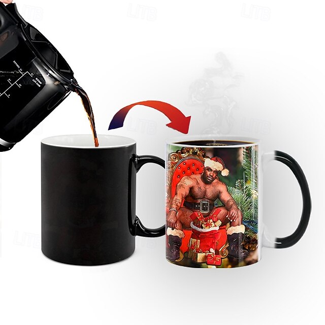 Funny Christmas Mug Barry Wood Coffee Mug Message Appears as it