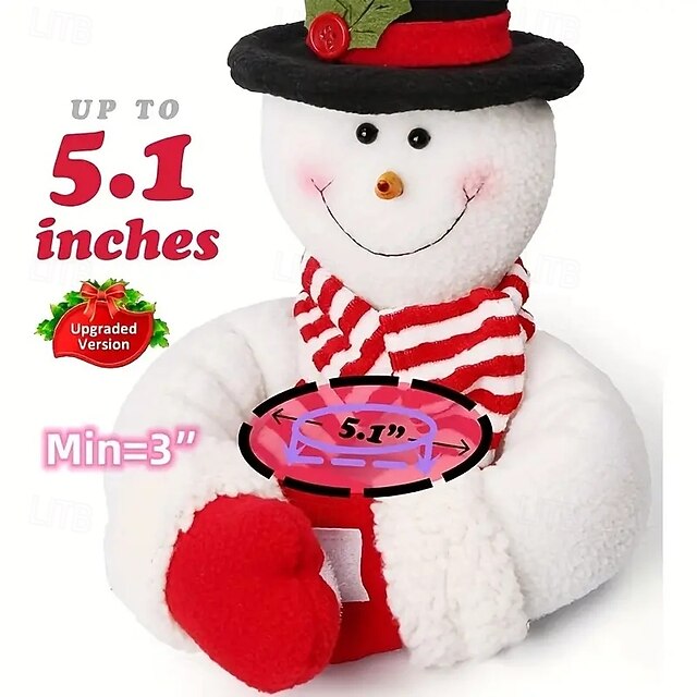 2pcs Christmas Curtain Buckle Tieback Santa Snowman Curtain Tiebacks