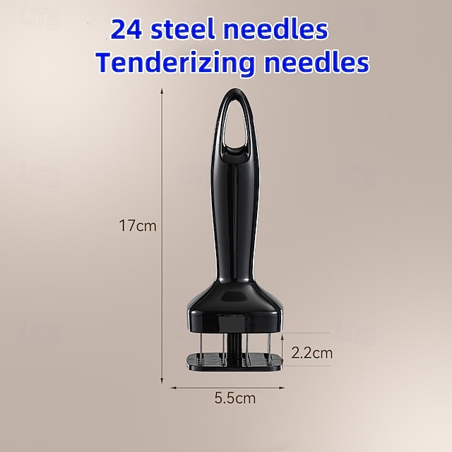  attendrisseur de viande en acier inoxydable desserre-viande 24 aiguilles marteau à ressort automatique pour briser les côtes perforateur gadgets de cuisine
