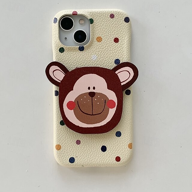  telefoon hoesje Voor iPhone 16 Pro Max Plus iPhone 16 iPhone 16 Pro iPhone 15 Pro Max Plus iPhone 15 iPhone 14 Pro Max iPhone 13 Pro Max Achterkant met standaard Schokbestendig Retro TPU PU-nahka