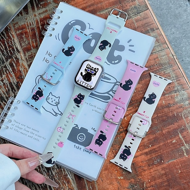  Solo Loop Compatibile con Cinturino dell'Apple Watch 38mm 40mm 41mm 42mm 44mm 45mm 49mm Romantico Regolabili Silicone Cinturino di ricambio per iwatch Ultra 2 Series 9 8 7 SE 6 5 4 3 2 1