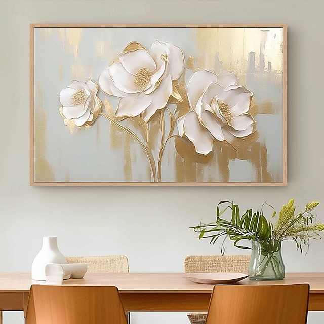 Handmade 3D Gold foil Textured oil painting hand painted Wall Art ...