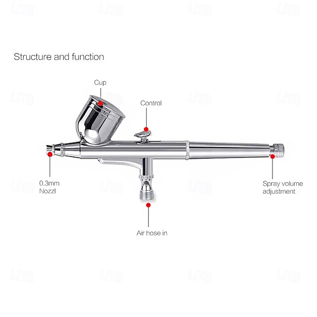 30PSI High Pressure Airbrush Makeup kit for Foundation Body Paint Art