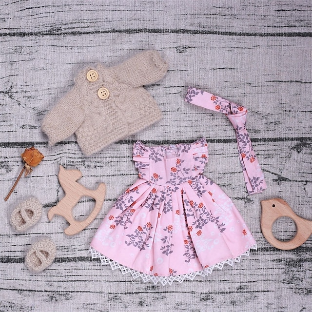  handgemachtes Waldorf Puppenkleiderset für 12 Zoll Puppe handgemachte Muppet Puppe für Weihnachtsgeschenke