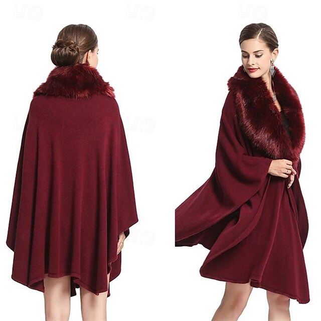 Womens Faux Fur Wraps and Shawls for Evening Dresses Formal Bridal