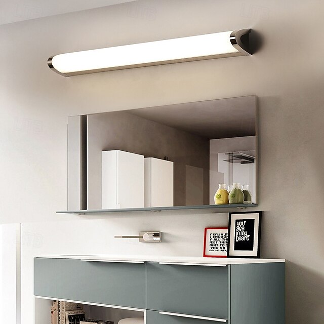  moderne led spejl frontlys moderne make-up spejl lampe ramme billedbelysning badeværelse spejl skabs lys 85-265v