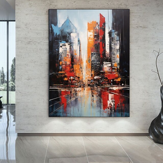  peinture à l'huile faite à la main sur toile, décoration murale, peintures abstraites au couteau, vue sur la mer bleue, pour la décoration intérieure, peinture roulée sans cadre, peinture non stressée