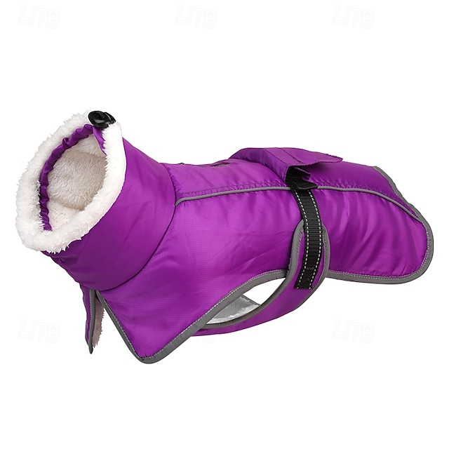  Câini Haine Σακάκι Puffer Jack Iarnă Impermeabil Cald În aer liber Interior homewear Mediu Mare