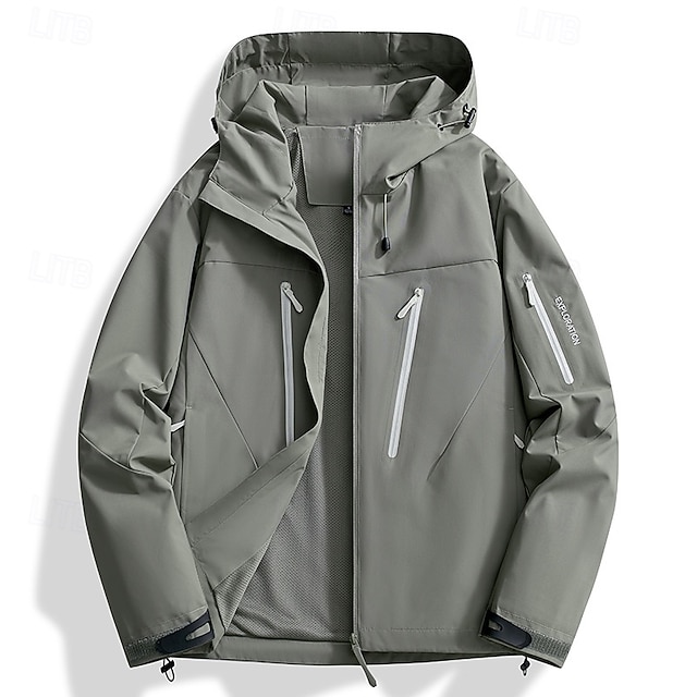  Damen Wanderjacke Draussen Wasserdicht Winddicht Frontreißverschluss Leichte Jacke Vollreißverschluss Camping / Wandern / Höhlenforschung Violett Schwarz Elfenbein Gelb Rosa