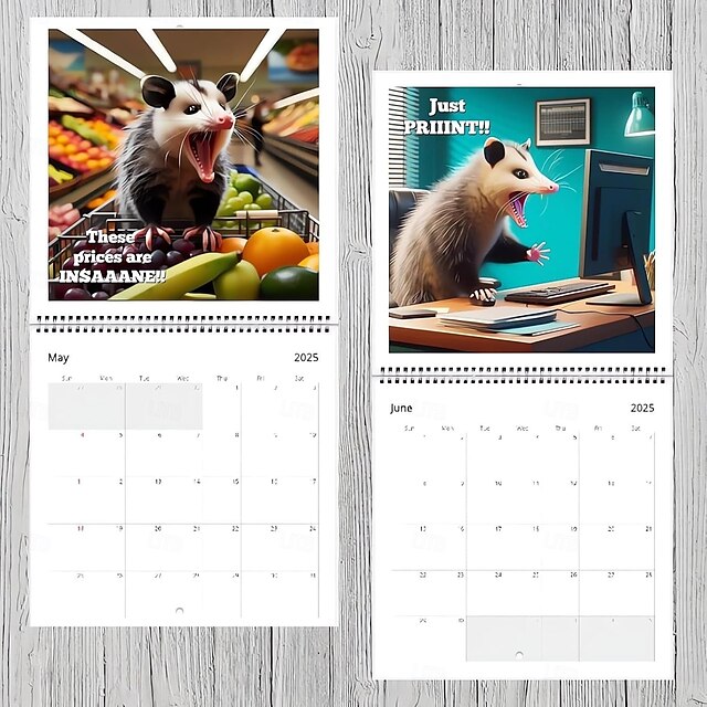 2025 Funny Screaming Possums Calendar, Screaming Possum Calendar, 2025