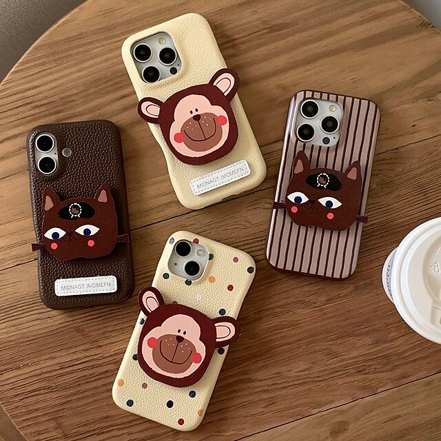  teléfono Funda Para iPhone 16 Pro Max Plus iPhone 16 iPhone 16 Pro iPhone 15 Pro Max Plus iPhone 15 iPhone 14 Pro Max iPhone 13 Pro Max Funda Trasera con Soporte Antigolpes Retro TPU Cuero de PU