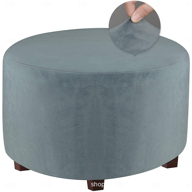  Housse de pouf extensible et durable, parfaite pour protéger et rafraîchir votre pouf, ajoute du style et du confort à n'importe quel décor de salon ou de chambre à coucher